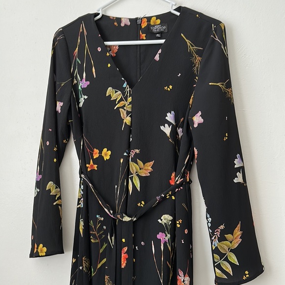 TopShop Maternity long sleeve floral dress - Picture 2 of 5